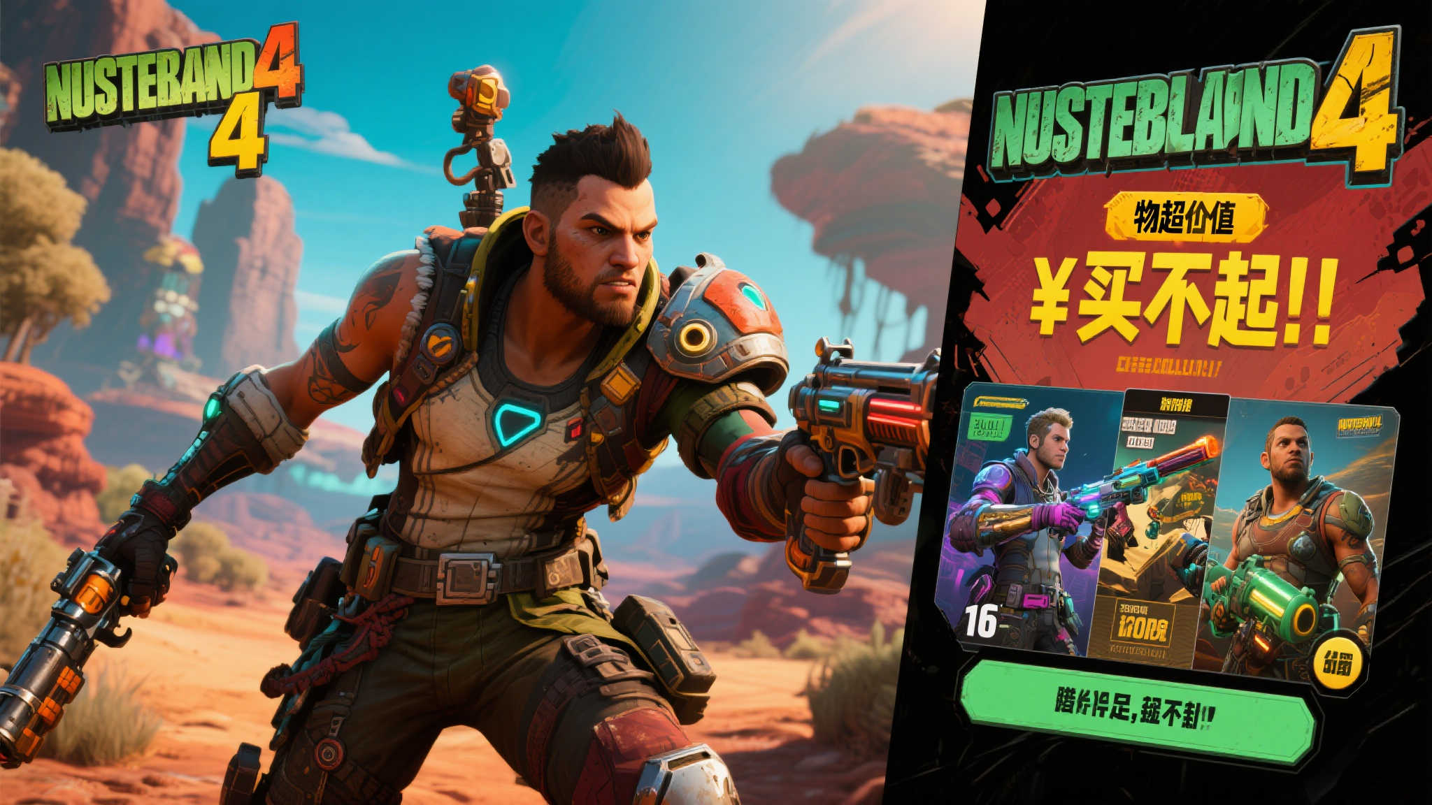 《无主之地4》价格惹争议,官方力挺:绝对物有所值! 《无主之地4》价格惹争议,官方力挺:绝对物有所值!